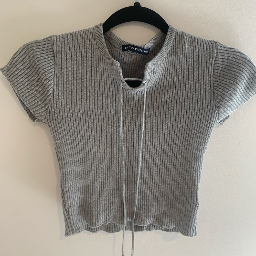 Brandy Grey Top